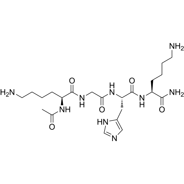 Acetyl tetrapeptide-3 Structure