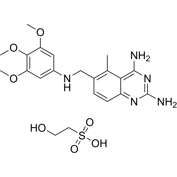 Trimetrexate isethionate Structure