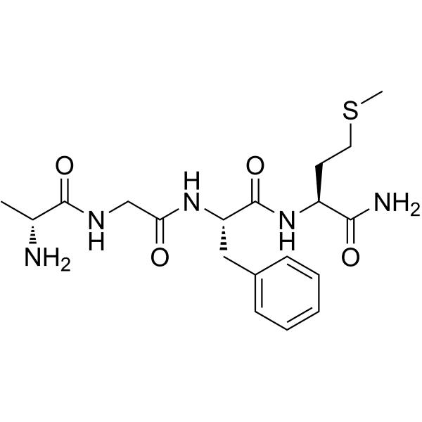 D-Ala-Gly-Phe-Met-NH2 Structure