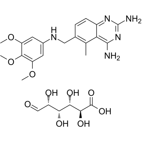 Trimetrexate glucuronate Structure