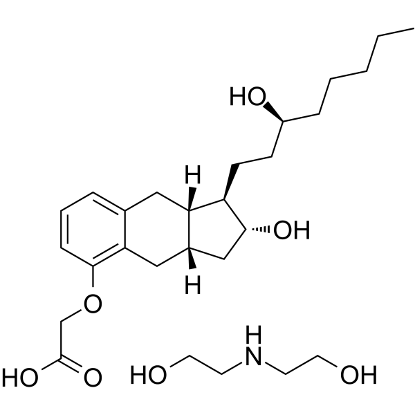Treprostinil diethanolamine Structure