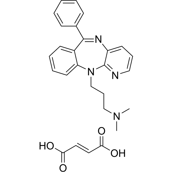 Tampramine fumarate Structure