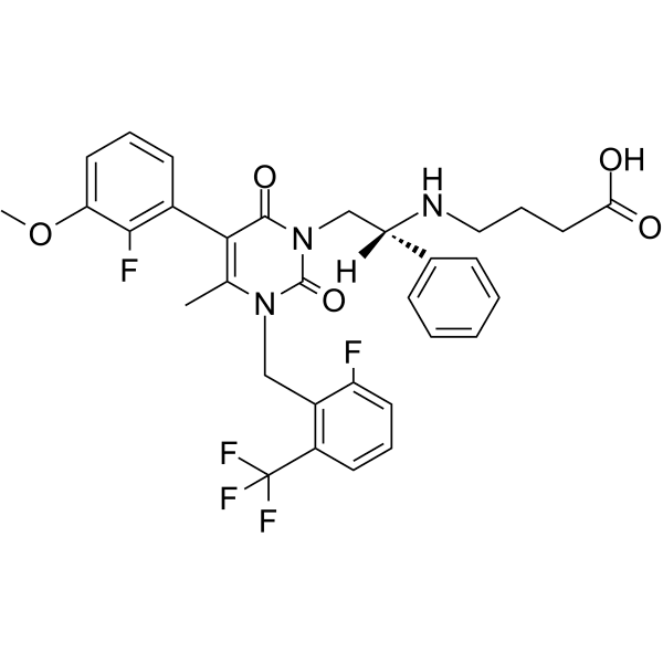 (R)-Elagolix Structure