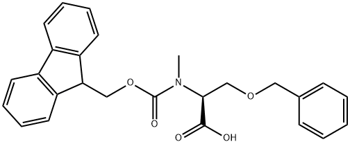 Fmoc-MeSer(Bzl)-OH Structure