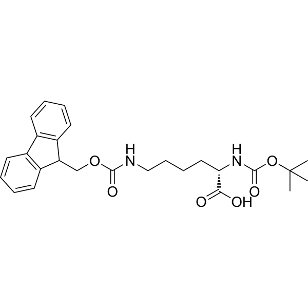 Boc-Lys(Fmoc)-OH Structure