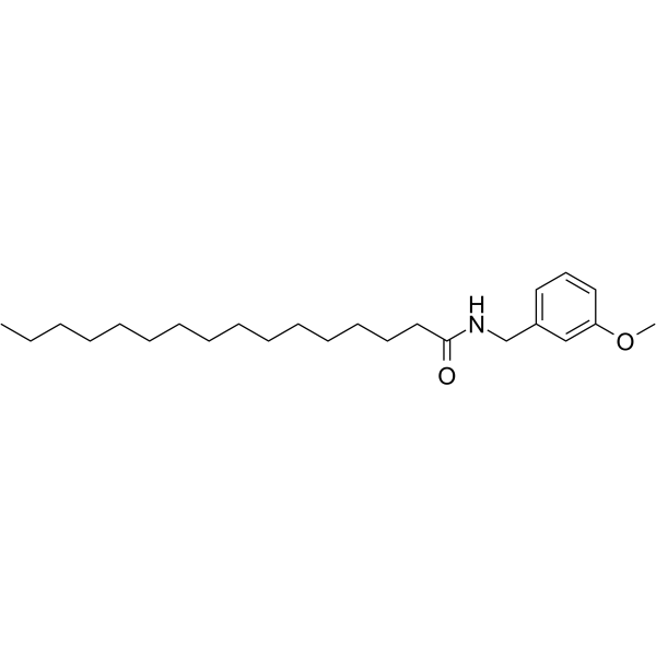 N-(3-Methoxybenzyl)palmitamide Structure
