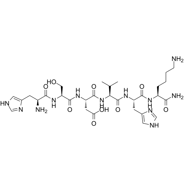 HSDVHK-NH2 Structure