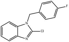 2-Chloro-1-(4-fluorobenzyl)benzimidazole Structure