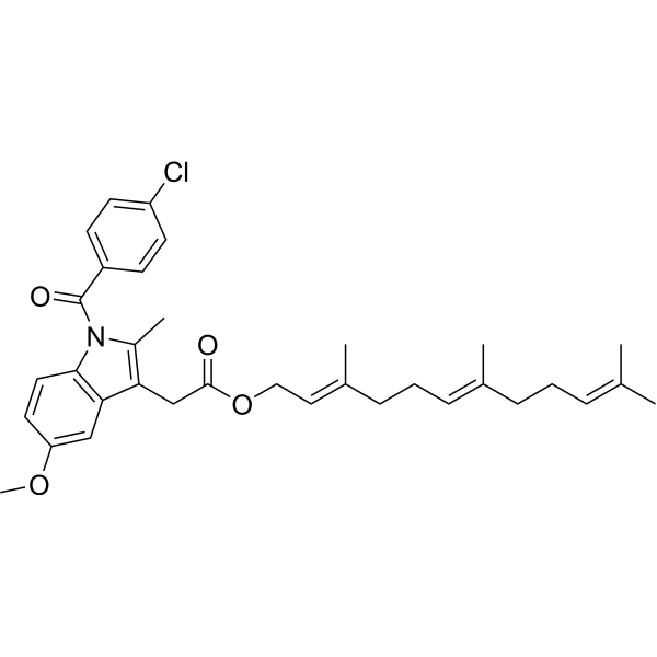 Indomethacin farnesil Structure