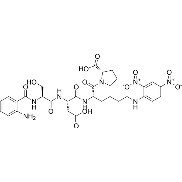 Abz-SDK(Dnp)P-OH Structure