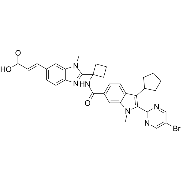 Deleobuvir Structure