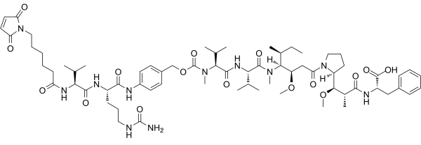 MC-Val-Cit-PAB-MMAF Structure