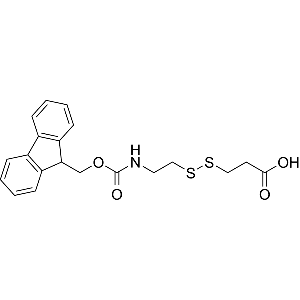 Fmoc-NH-ethyl-SS-propionic acid  Structure