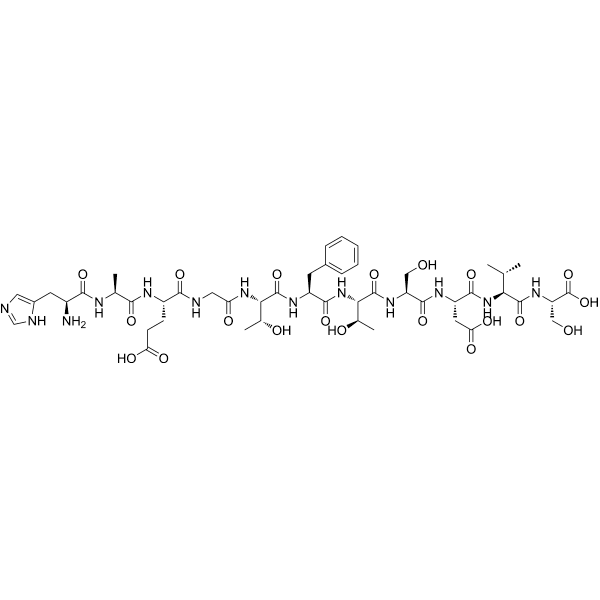 HAEGTFTSDVS Structure