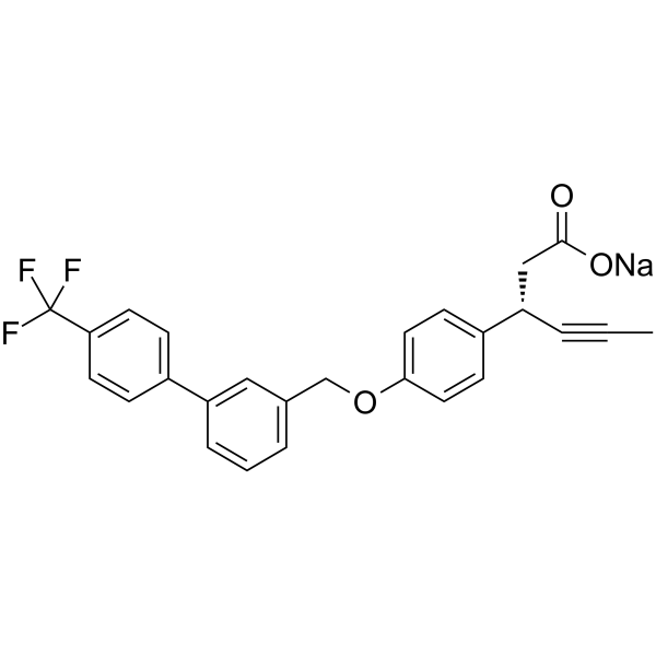 AMG 837 sodium salt  Structure