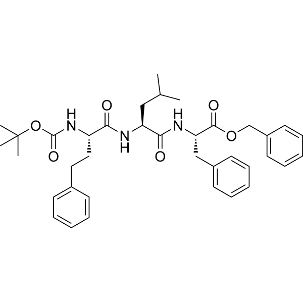 (6S, 9S, 12S)-Benzyl 12-benzyl-9-isobutyl-2, 2-dimethyl-4, 7, 10-trioxo-6-phenethyl-3-oxa-5, 8, 11-triazatridecan-13-oate Structure
