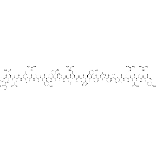 Peptide YY (13-36) (canine, mouse, porcine, rat) Structure