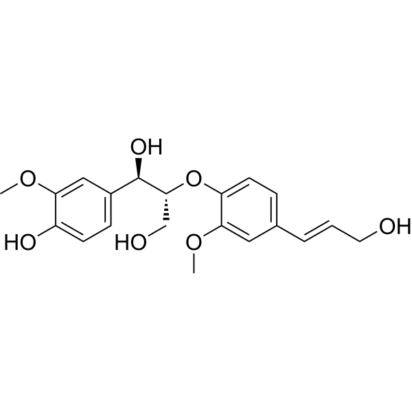 threo-Guaiacylglycerol beta-coniferyl ether Structure