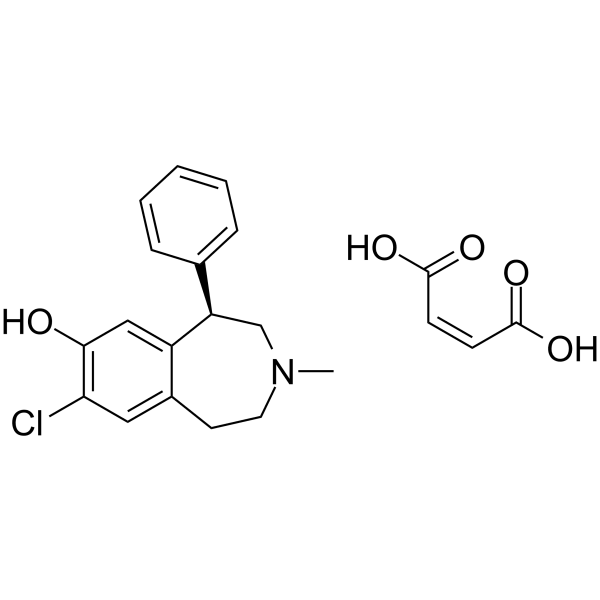 SCH-23390 maleate Structure