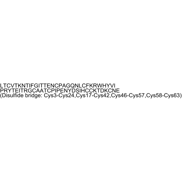 Muscarinic toxin 3 Structure