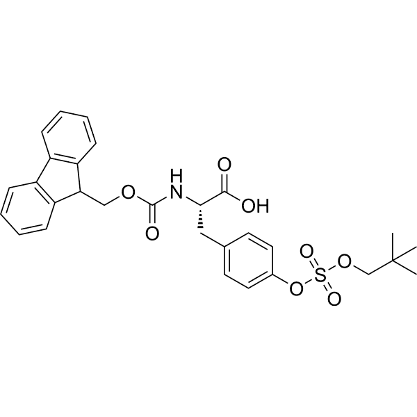 Fmoc-Tyr(SO3nP)-OH Structure