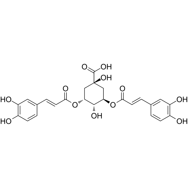 3,5-Dicaffeoyl-epi-quinic acid Structure