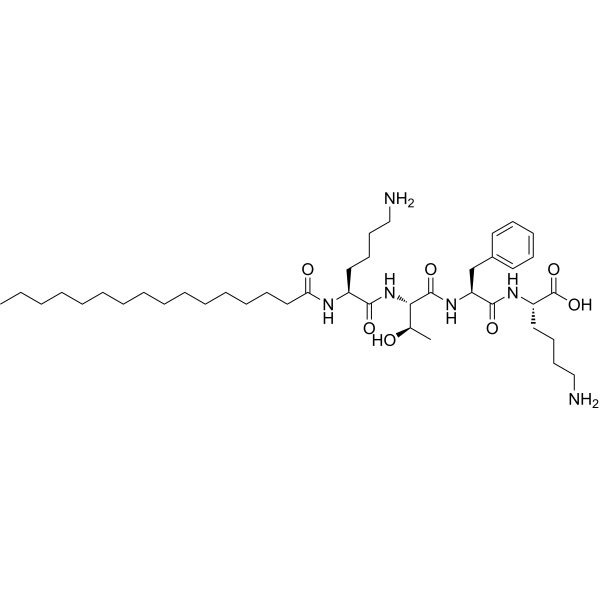 Palmitoyl tetrapeptide-10 Structure