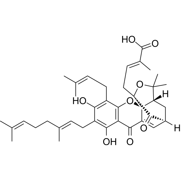 Isogambogenic acid  Structure