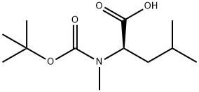 N-(tert-Butoxycarbonyl)-N-methyl-D-leucine Structure