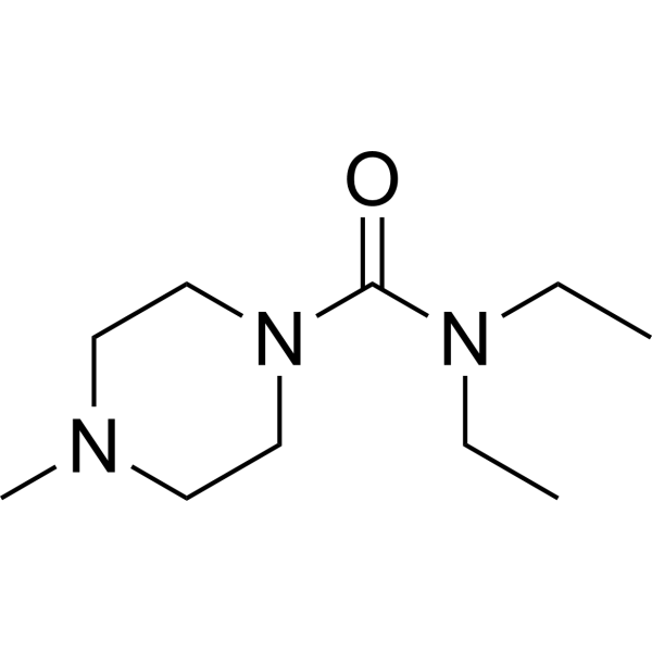 Diethylcarbamazine  Structure