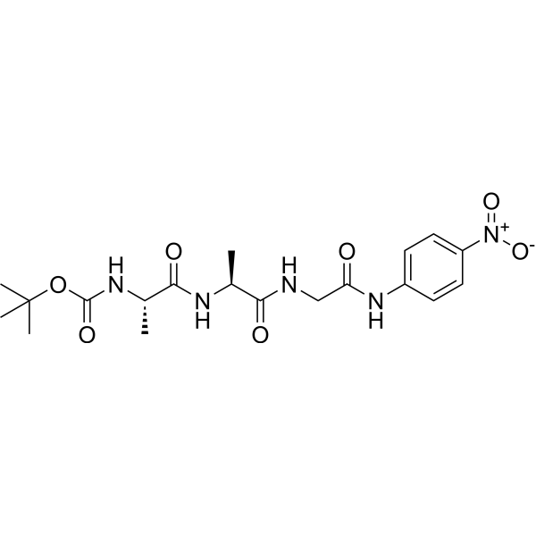 Boc-AAG-pNA Structure