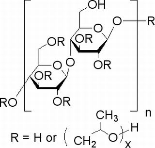 Hydroxypropyl cellulose Structure