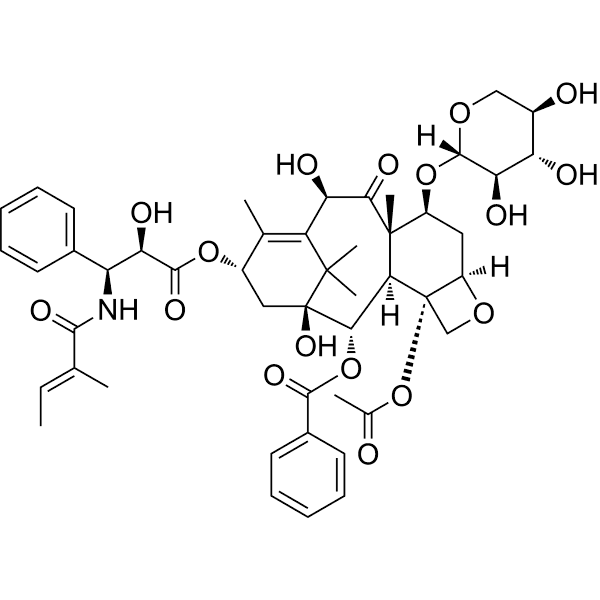 7-Xylosyl-10-Deacetyltaxol B Structure