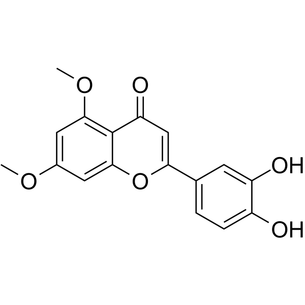 5,7-Dimethoxyluteolin  Structure