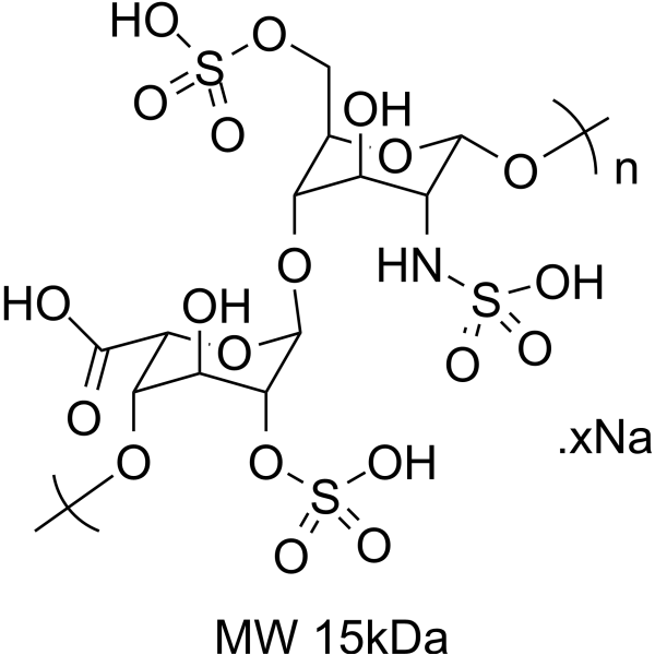 Heparin sodium salt (MW 15kDa) Structure