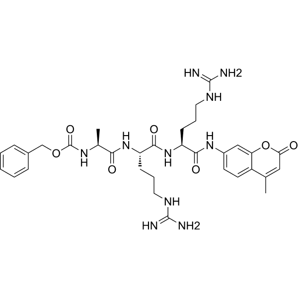 Z-Ala-Arg-Arg-AMC Structure