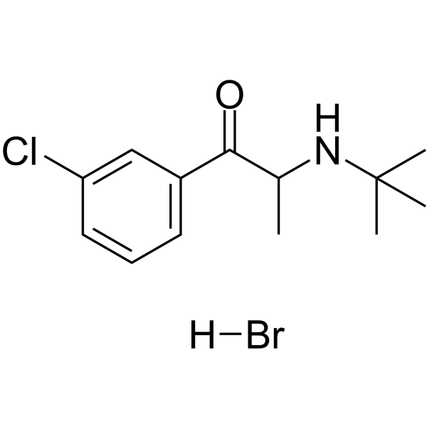 Bupropion hydrobromide Structure