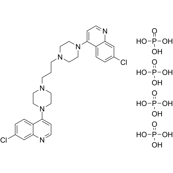 Piperaquine tetraphosphate  Structure