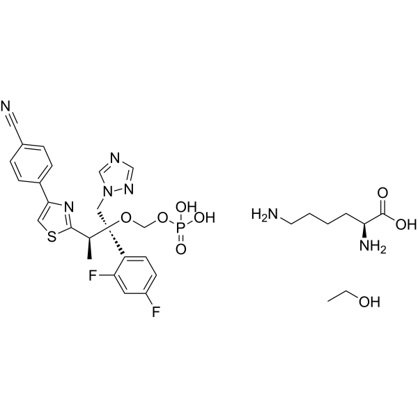 Fosravuconazole L-lysine ethanolate Structure