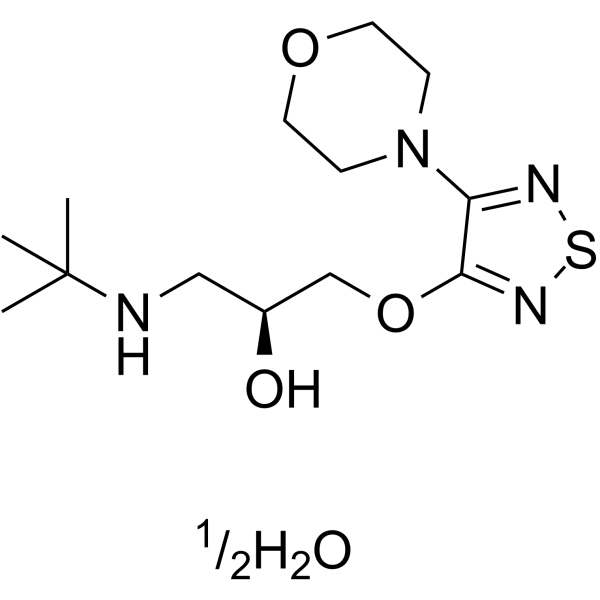 Timolol hemihydrate  Structure