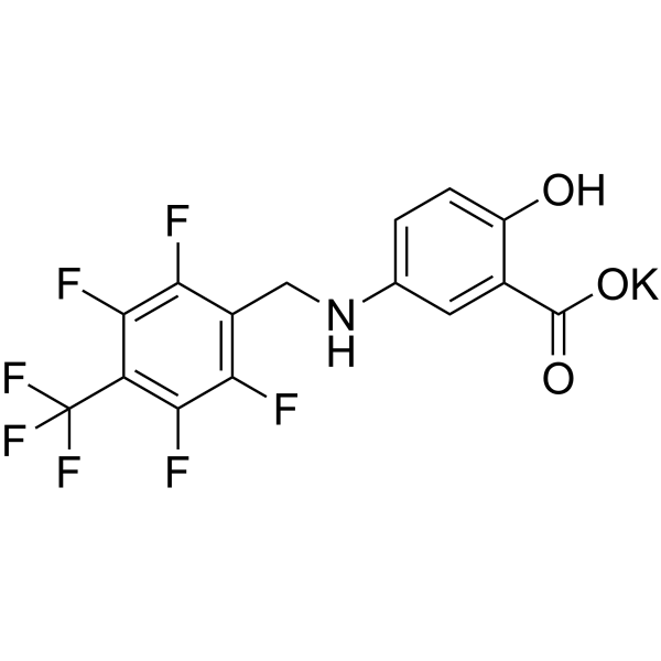 Nelonemdaz potassium Structure