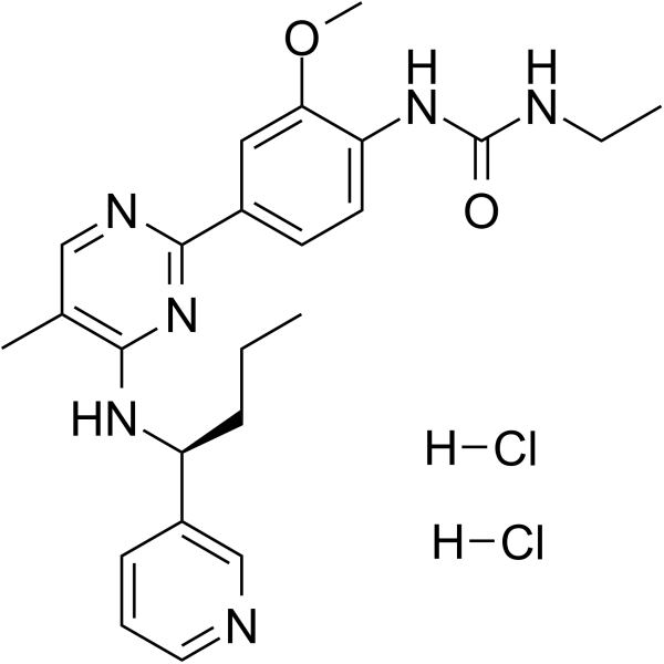 Lexibulin dihydrochloride Structure