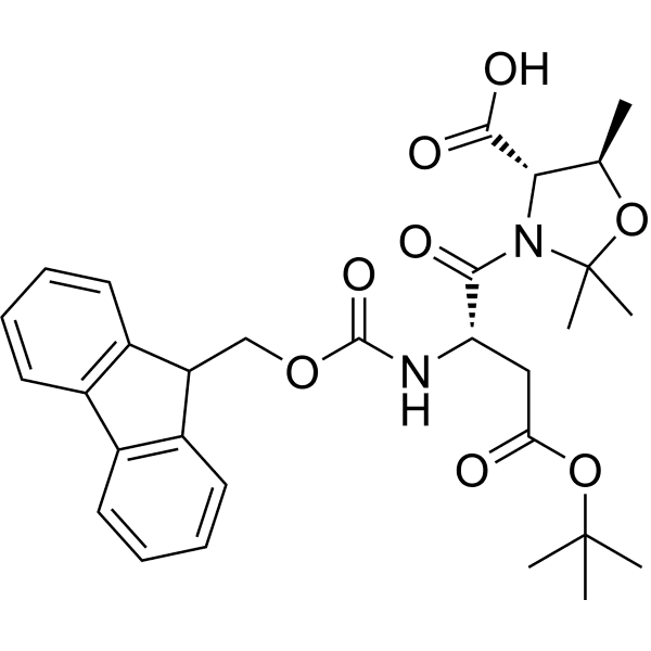 Fmoc-Asp(OtBu)-Thr(psi(Me, Me)pro)-OH Structure