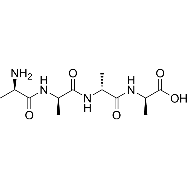 H-D-Ala-D-Ala-D-Ala-D-Ala-OH Structure