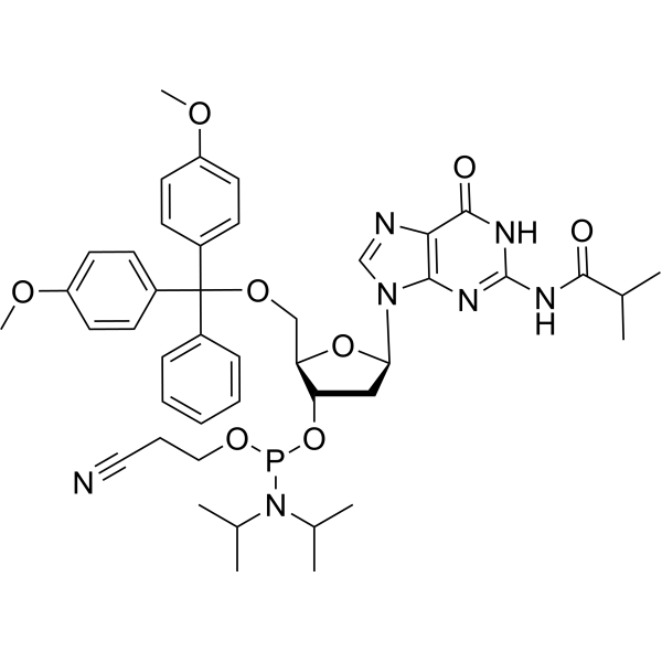 DMT-dG(iBu)-CE Structure