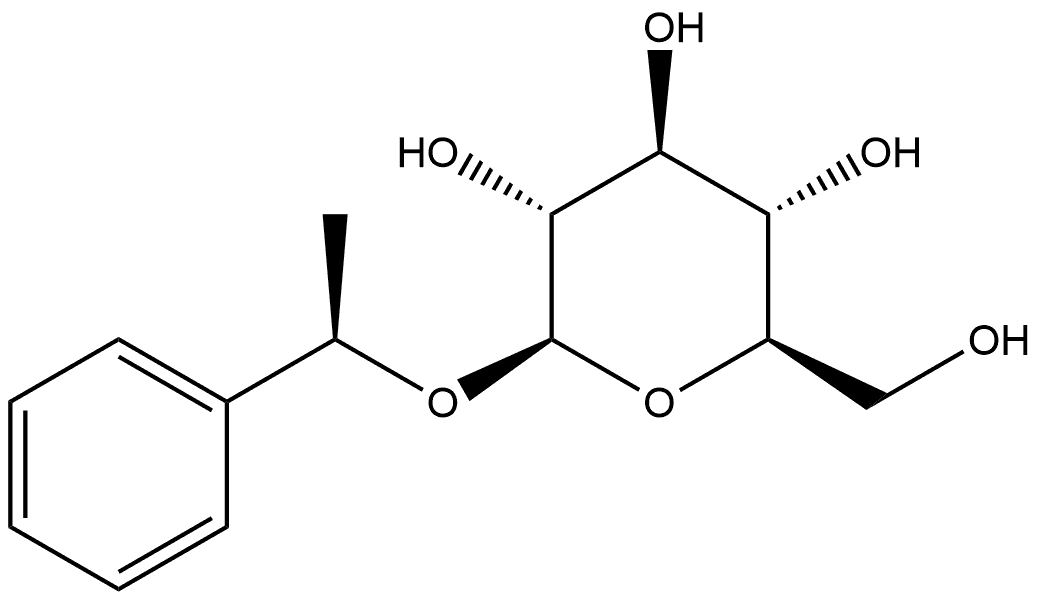 1-Phenylethyl beta-D-glucoside Structure