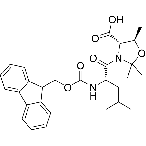 Fmoc-Leu-Thr(psi(Me, Me)pro)-OH Structure