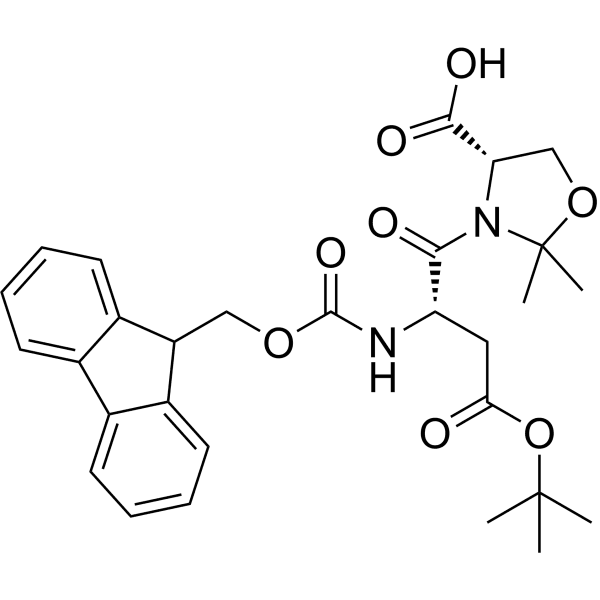 Fmoc-Asp(OtBu)-Ser(psi(Me, Me)pro)-OH Structure