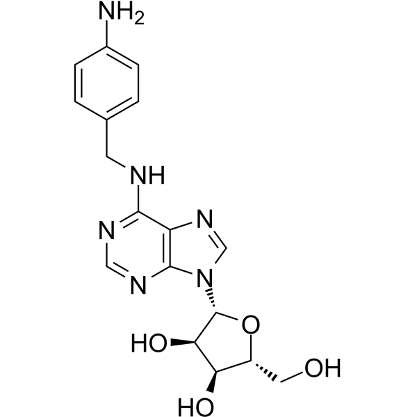N-[(4-Aminophenyl)methyl]adenosine Structure