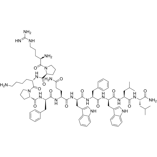 [D-Arg1, D-Phe5, D-Trp7, 9, Leu11]-Substance P Structure